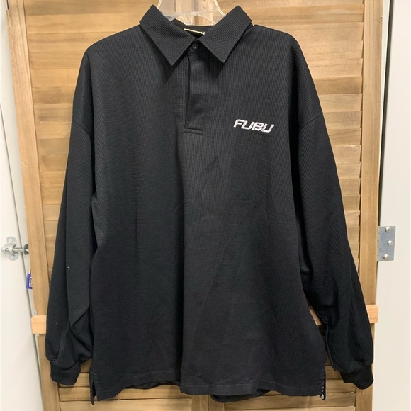 FUBU Other - Fubu Sports The Collection Lined Pullover Shirt Black